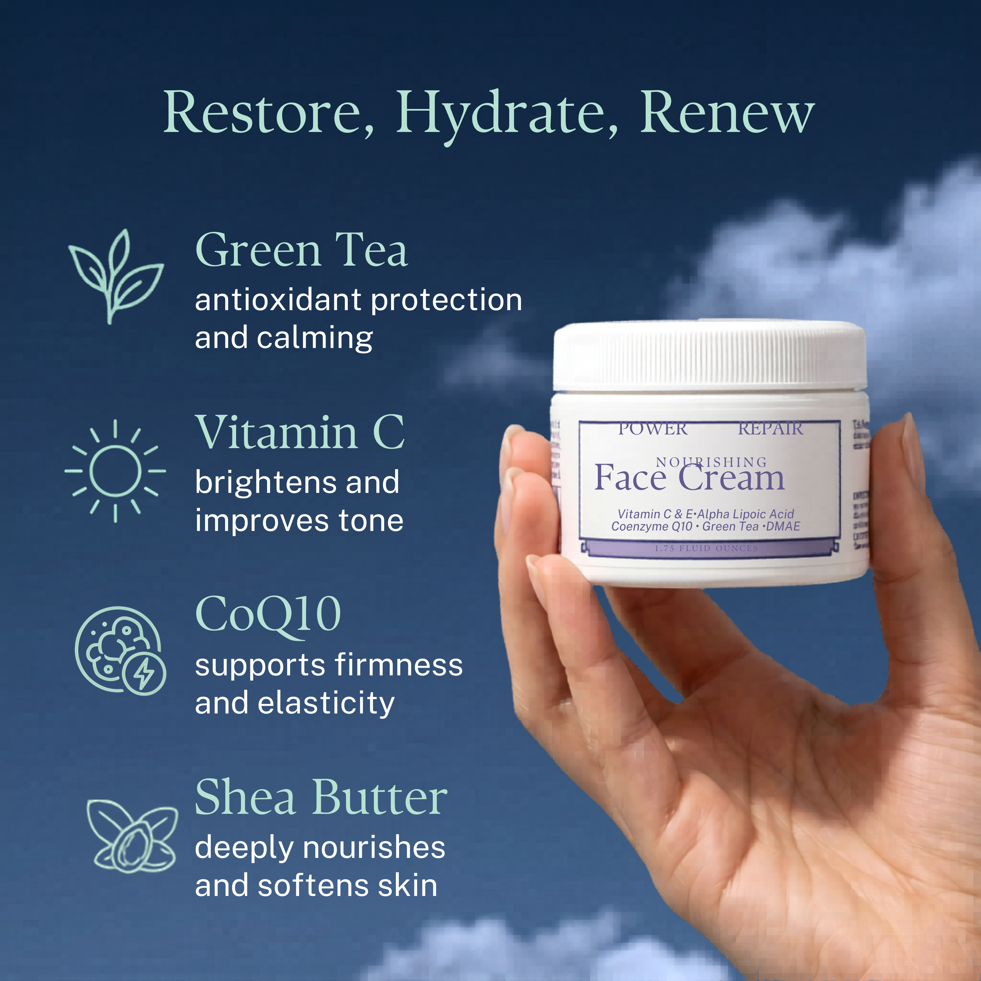 Power Repair - Face Cream - Peaks Scents – PeakScents
