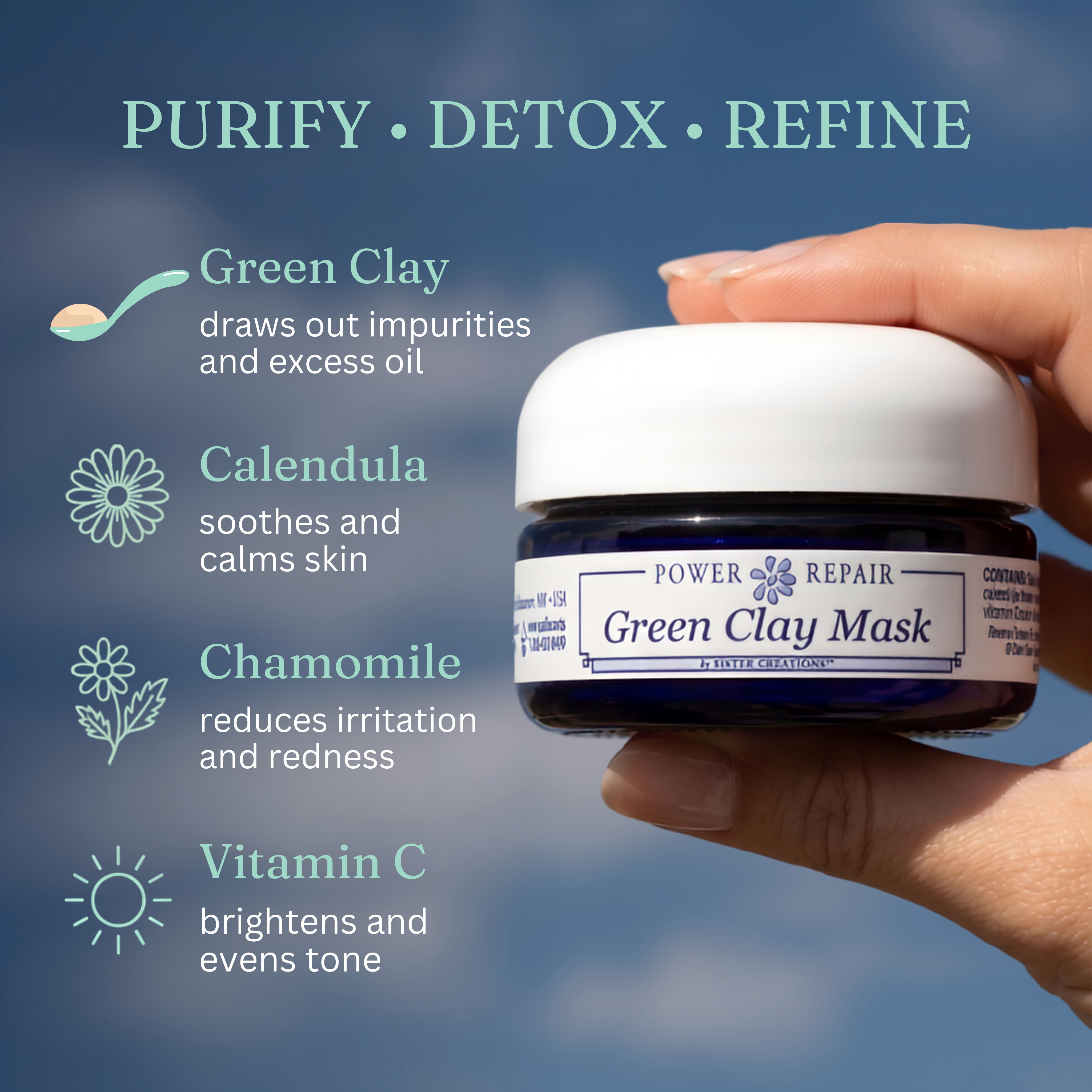 Power Repair™ Green Clay Mask & Exfoliant - Peak Scents – PeakScents