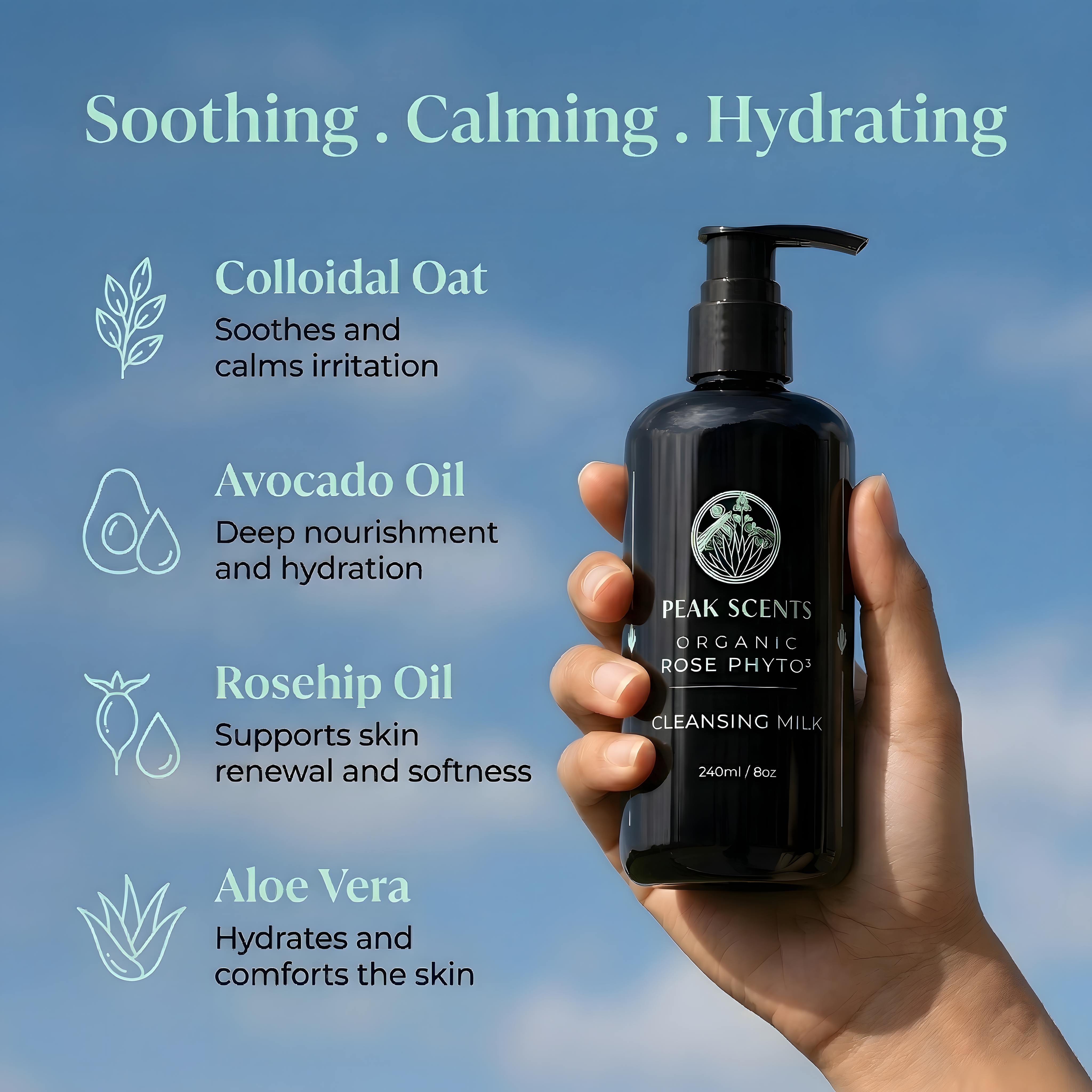 Rose Phyto3 - Cleansing Milk - Peak Scents – PeakScents