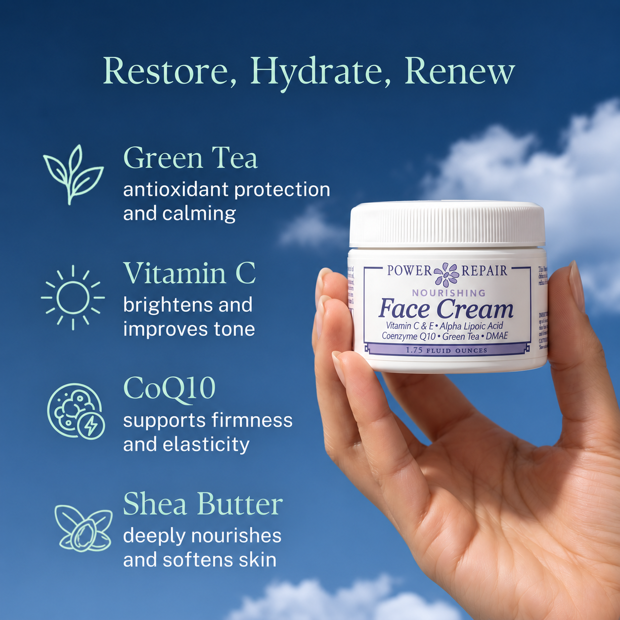 Power Repair - Face Cream - Peaks Scents – PeakScents