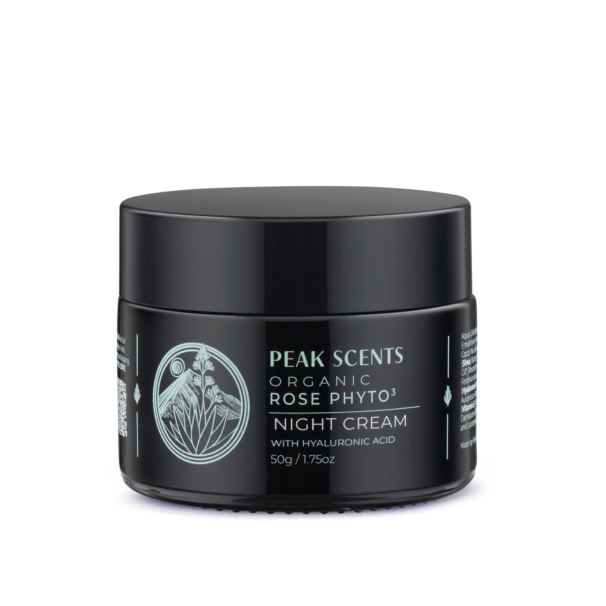 Organic Rose Phyto3 Night Cream with Hyaluronic Acid - Peak Scents