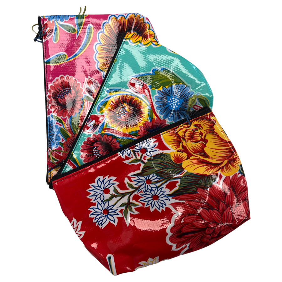 Tallulah Art Head Oilcloth Cosmetic Bags