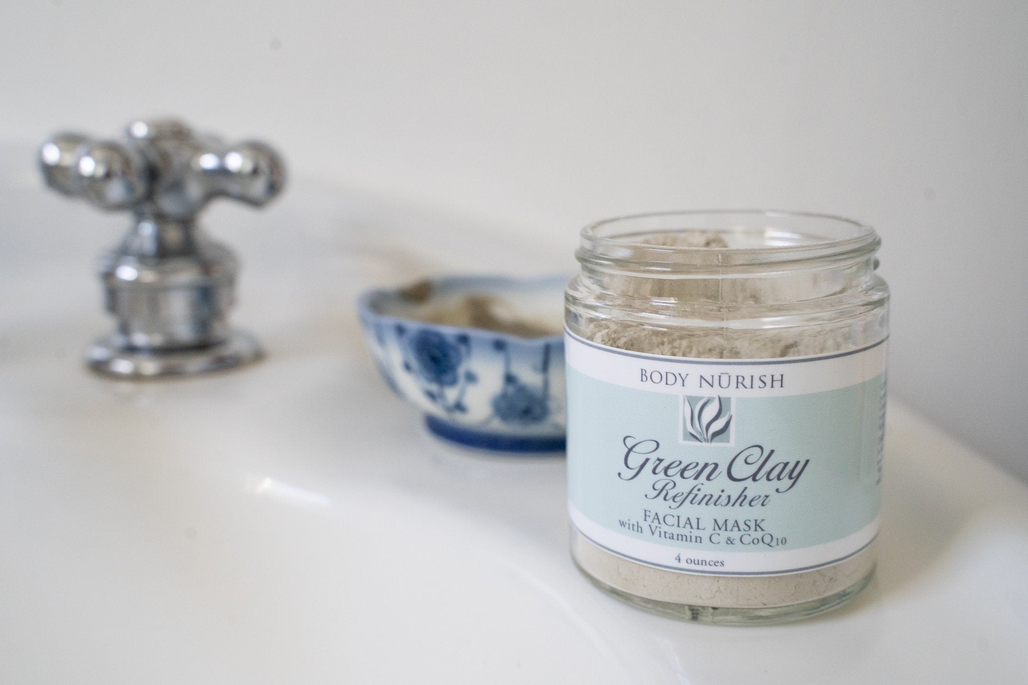 Body Nürish™ Green Clay Refinisher Facial Mask Peak Scents PeakScents